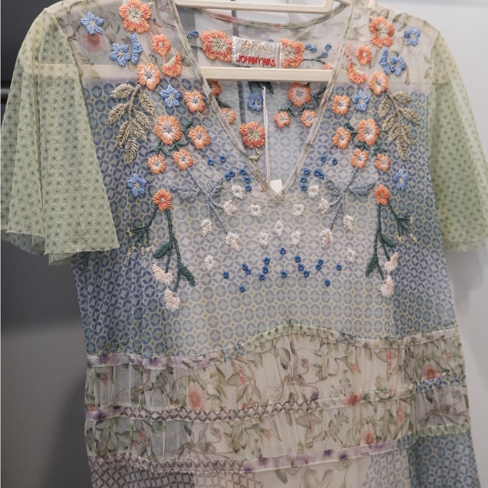 Johnny Was WINX MESH DRESS - Picture 7 of 10